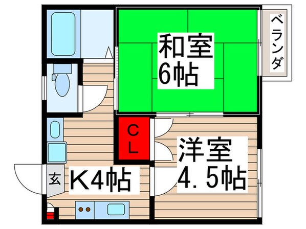 ハミングＳＲⅡの物件間取画像